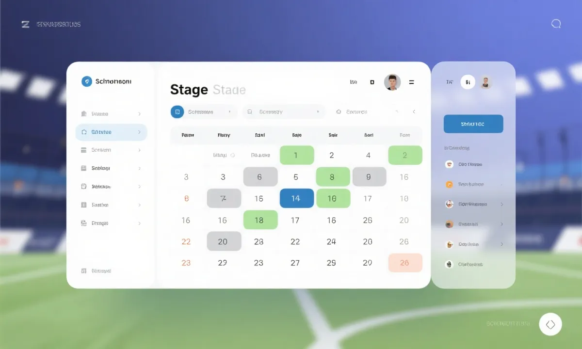 赛程与赛果查询界面示意图
