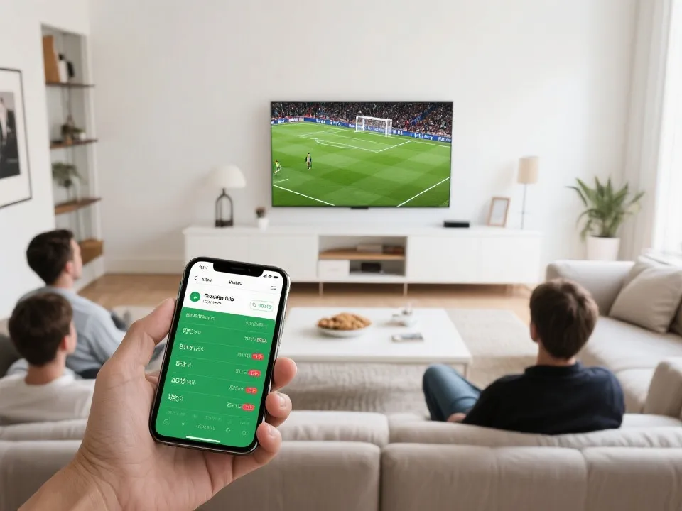 观赛与数据联动示意图