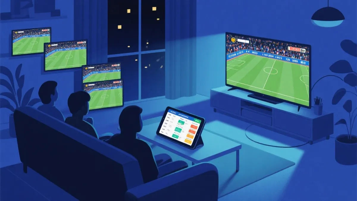 多屏观赛与赛程规划的网页界面风格插图